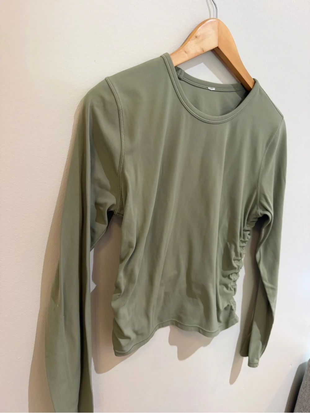 lululemon All It Takes Long Sleeve Top - Rosemary Green-cinched-medium